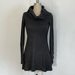 My Tribe Black Cowl Neck Long Sleeve Sweater Tunic